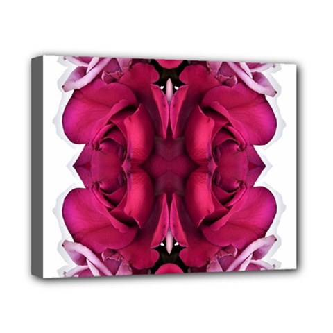 Diagonal Magenta Bouquet Canvas 10  X 8  (stretched) by kaleidomarblingart