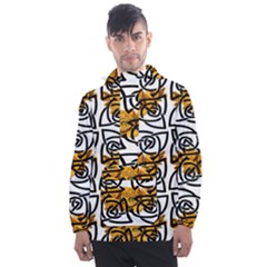 Digital Flowers Men s Front Pocket Pullover Windbreaker by Sparkle