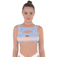 Summer Golden Love Bandaged Up Bikini Top