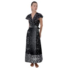 Mitosis Flutter Sleeve Maxi Dress by MRNStudios