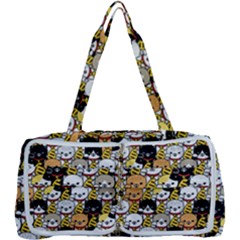 Cat-seamless-pattern-lucky-cat-japan-maneki-neko-vector-kitten-calico-pet-scarf-isolated-repeat-back Multi Function Bag by elchino