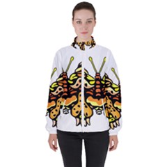 Bigcat Butterfly Women s High Neck Windbreaker by IIPhotographyAndDesigns