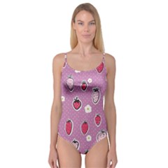 Juicy Strawberries Camisole Leotard  by SychEva