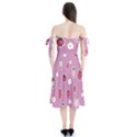 Juicy Strawberries Shoulder Tie Bardot Midi Dress View2