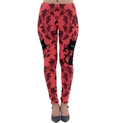 Cat Pattern Lightweight Velour Leggings by NerdySparkleGoth