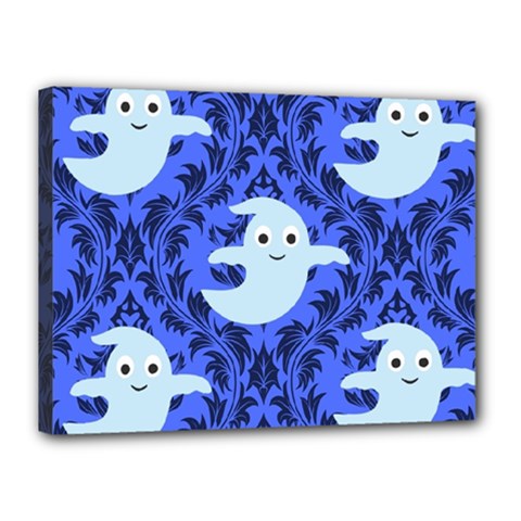 Ghost Pattern Canvas 16  X 12  (stretched) by NerdySparkleGoth