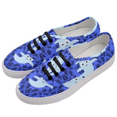 Ghost Pattern Women s Classic Low Top Sneakers by NerdySparkleGoth