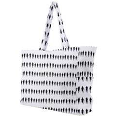 Athletic Running Graphic Silhouette Pattern Simple Shoulder Bag by dflcprintsclothing