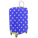 1950 Purple Blue White Dots Luggage Cover (Medium) View2