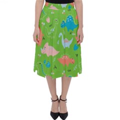 Funny Dinosaur Classic Midi Skirt by SychEva