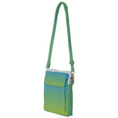 Gradient Blue Green Multi Function Travel Bag by ddcreations