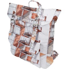 Rag-flats-onion-flats-llc-architecture-drawing Graffiti-architecture Buckle Up Backpack by Sudhe