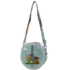 Paris-france-french-europe-travel Crossbody Circle Bag by Sudhe