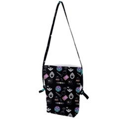 Pastel Goth Witch Folding Shoulder Bag by NerdySparkleGoth