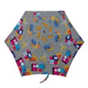 80s and 90s School Pattern Mini Folding Umbrellas View1