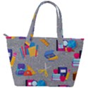 80s and 90s School Pattern Back Pocket Shoulder Bag  View2