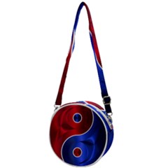 Yin-yang-eastern-asian-philosophy Crossbody Circle Bag by Sudhe