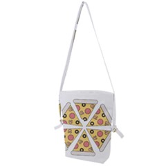 Pizza-slice-food-italian Folding Shoulder Bag by Sudhe