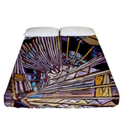 Abstract-drawing-design-modern Fitted Sheet (california King Size)