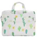 Green Cacti With Sun MacBook Pro Double Pocket Laptop Bag View2