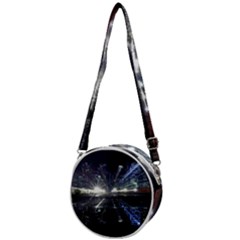 Cityscape-light-zoom-city-urban Crossbody Circle Bag by Sudhe