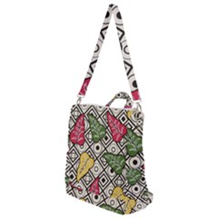 Leaves Foliage Batik Seamless Crossbody Backpack by Amaryn4rt