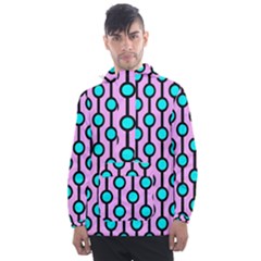 A Chain Of Blue Circles Men s Front Pocket Pullover Windbreaker by SychEva