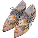 Floral Pointed Oxford Shoes View2