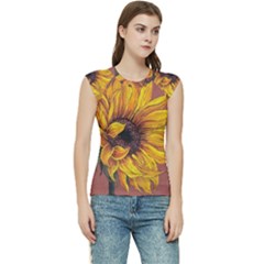 Sunflower Women s Raglan Cap Sleeve Tee