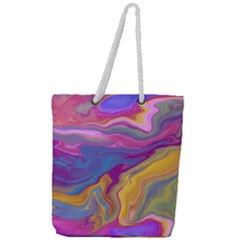 Flow Full Print Rope Handle Tote (large) by kiernankallan