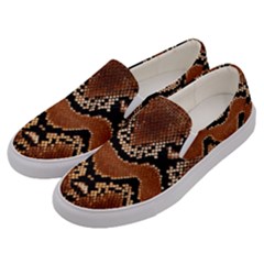 Leatherette Snake 3 Men s Canvas Slip Ons by skindeep