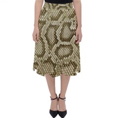 Leatherette Snake 4 Classic Midi Skirt by skindeep