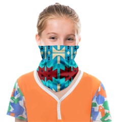 Shapes Rows Face Covering Bandana (kids) by LalyLauraFLM