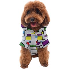 Colorful Rectangles Dog Coat by LalyLauraFLM