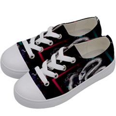 Snakeart Kids  Low Top Canvas Sneakers