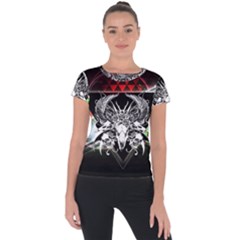 Skullart Short Sleeve Sports Top  by Sparkle