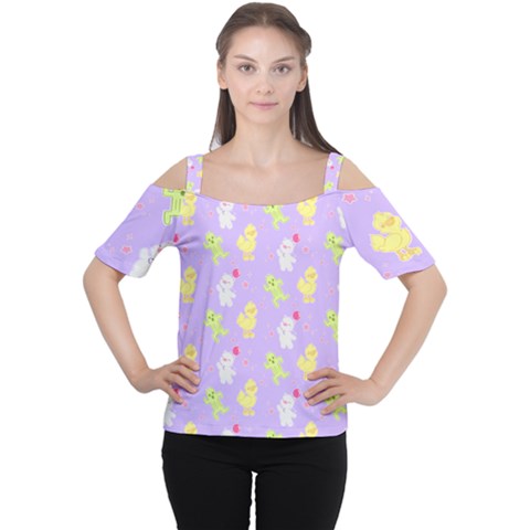 My Adventure Pastel Cutout Shoulder Tee by thePastelAbomination