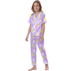 My Adventure Pastel Kids  Satin Short Sleeve Pajamas Set by thePastelAbomination