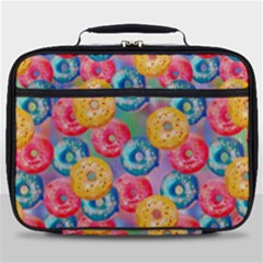 Multicolored Donuts Full Print Lunch Bag by SychEva