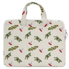 Spruce And Pine Branches Macbook Pro Double Pocket Laptop Bag by SychEva