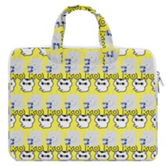 Cartoon Pattern Macbook Pro Double Pocket Laptop Bag by Sparkle