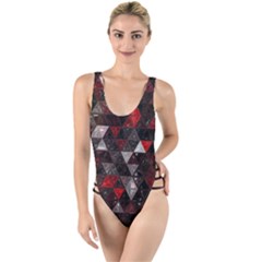 Gothic Peppermint High Leg Strappy Swimsuit