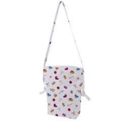 Christmas Elements Folding Shoulder Bag by SychEva