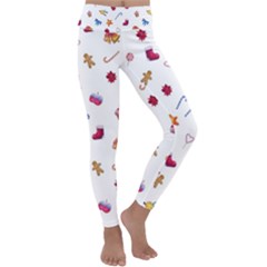 Christmas Elements Kids  Lightweight Velour Classic Yoga Leggings by SychEva