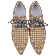 Geometry Pointed Oxford Shoes by Sparkle