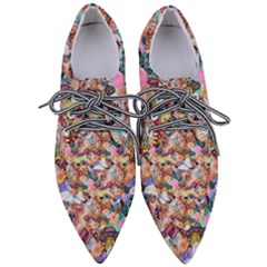 Retro Color Pointed Oxford Shoes by Sparkle