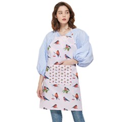 Bullfinches Sit On Branches Pocket Apron