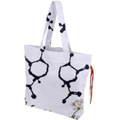 Chirality Drawstring Tote Bag by Limerence