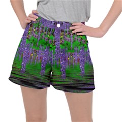 A Island Of Flowers In The Calm Sea Ripstop Shorts by pepitasart