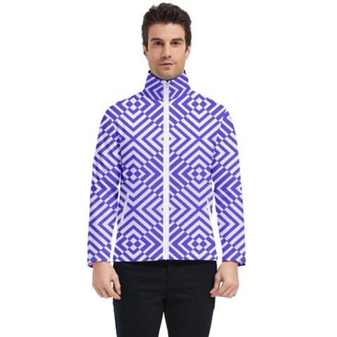 Illusion Waves Pattern Men s Bomber Jacket by Sparkle